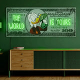 The World Is Yours Neon Dollar Art Neon Sign