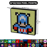 LED Pixel Matrix Bluetooth Smart Display 64X64 RGB Digital Lamp Panel DIY Art Display Gaming Anime Room Decor Frame APP Control