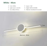 Modern LED Wall Lamps White Black Mirror Headlights Base Decor Walls Sconce for Bathroom Bedroom Living Room Indoor Lighting