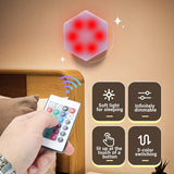 3/6Pcs Touch Control Hexagonal LED Wall Light,Honeycomb Lights, Touch Sensitive Wall Lights, Night Lights, Honeycomb Lights