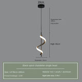 Lustre Bedside Rotating Chandelier Pendant Lights Lampara Colgante Techo Luminaire Suspendu Quarto Casal Chambre Kroonluchters