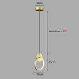 Room Decor Ring Lustres Lamparas Colgantes Para Techo Chandeliers Luminaria Suspension Pendant Lights Lamps Luminaire Suspendu