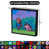 LED Pixel Matrix Bluetooth Smart Display 64X64 RGB Digital Lamp Panel DIY Art Display Gaming Anime Room Decor Frame APP Control