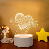 3D LED Lamp Creative 3D LED Night Lights Novelty Illusion Night Lamp 3D Illusion Table Lamp for Home Decorative Light