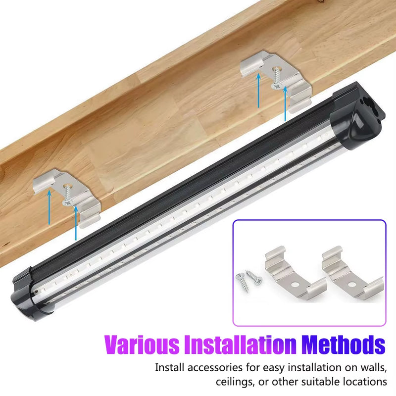 Black Light Tube 5W/10W USB EU/US Plug UV LED Black Light Lamp 395 Nm Black Light Bar Light Effect Party Light Stage Lighting