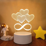3D LED Lamp Creative 3D LED Night Lights Novelty Illusion Night Lamp 3D Illusion Table Lamp for Home Decorative Light