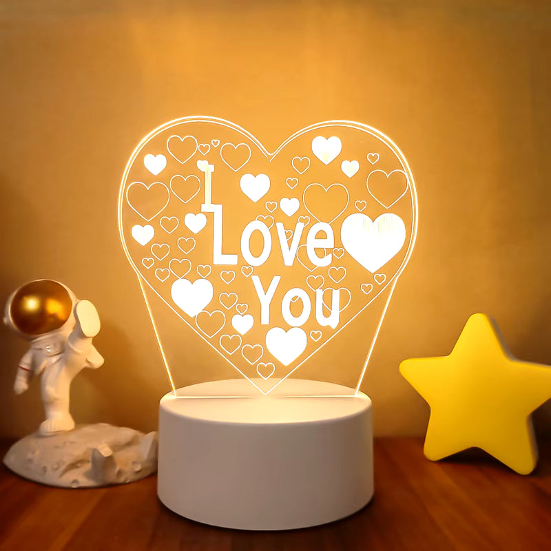 3D LED Lamp Creative 3D LED Night Lights Novelty Illusion Night Lamp 3D Illusion Table Lamp for Home Decorative Light