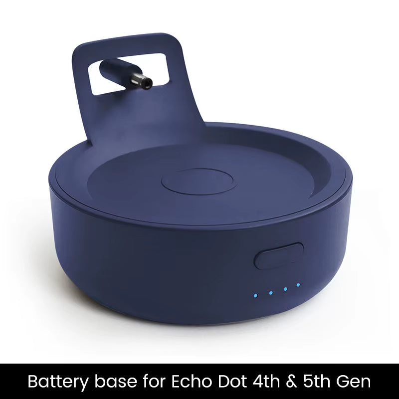 GGMM D4 D5 Original Battery Base Made for Echo Dot (4Th/5Th Gen) Charger Portable Battery Base for Amazon Alexa Smart Speaker