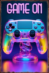 Game Animal Neon Metal Signs Posters for Gamer Room Pub Bedroom Tin Sign Decorative Plaques Painting Wall Aesthetical Decoration