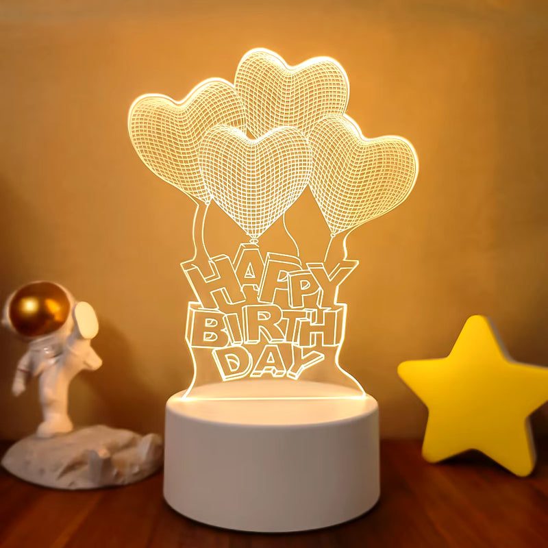 3D LED Lamp Creative 3D LED Night Lights Novelty Illusion Night Lamp 3D Illusion Table Lamp for Home Decorative Light