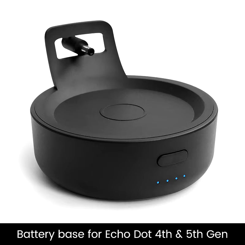 GGMM D4 D5 Original Battery Base Made for Echo Dot (4Th/5Th Gen) Charger Portable Battery Base for Amazon Alexa Smart Speaker