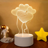 3D LED Lamp Creative 3D LED Night Lights Novelty Illusion Night Lamp 3D Illusion Table Lamp for Home Decorative Light