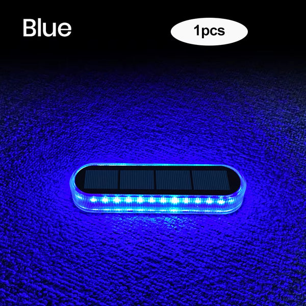 LED Step Lamp Stair Light Outdoor IP68 Waterproof Solar Light with Lens Anti-Theft Design Decor Lighting for Garden Deck Path