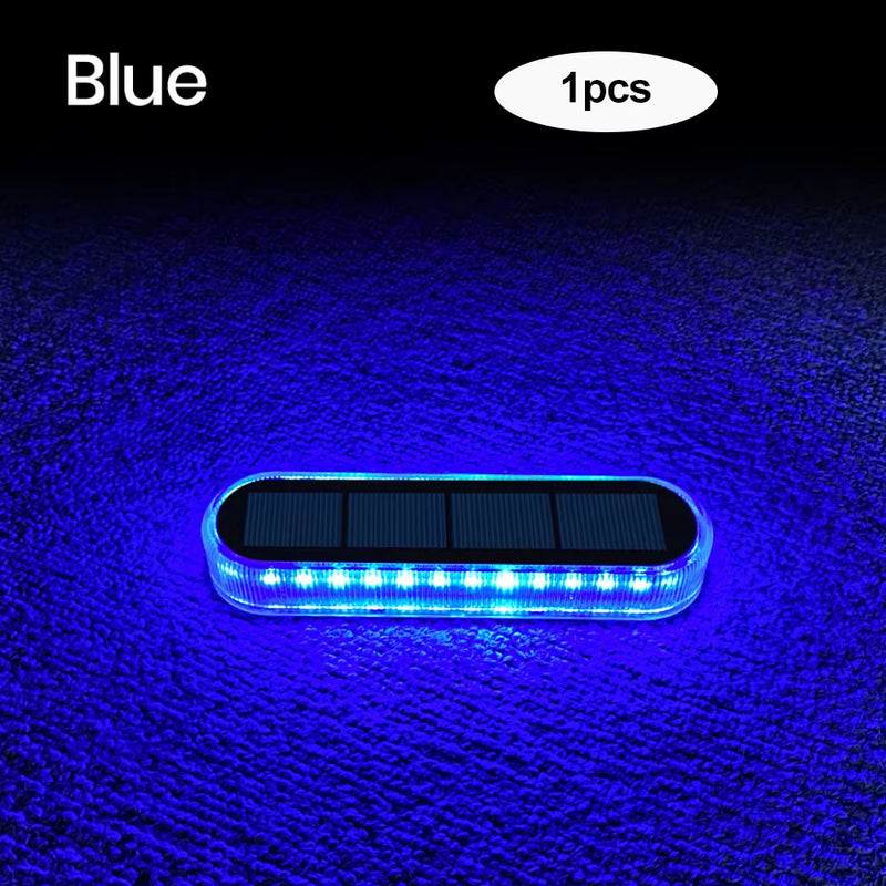 LED Step Lamp Stair Light Outdoor IP68 Waterproof Solar Light with Lens Anti-Theft Design Decor Lighting for Garden Deck Path