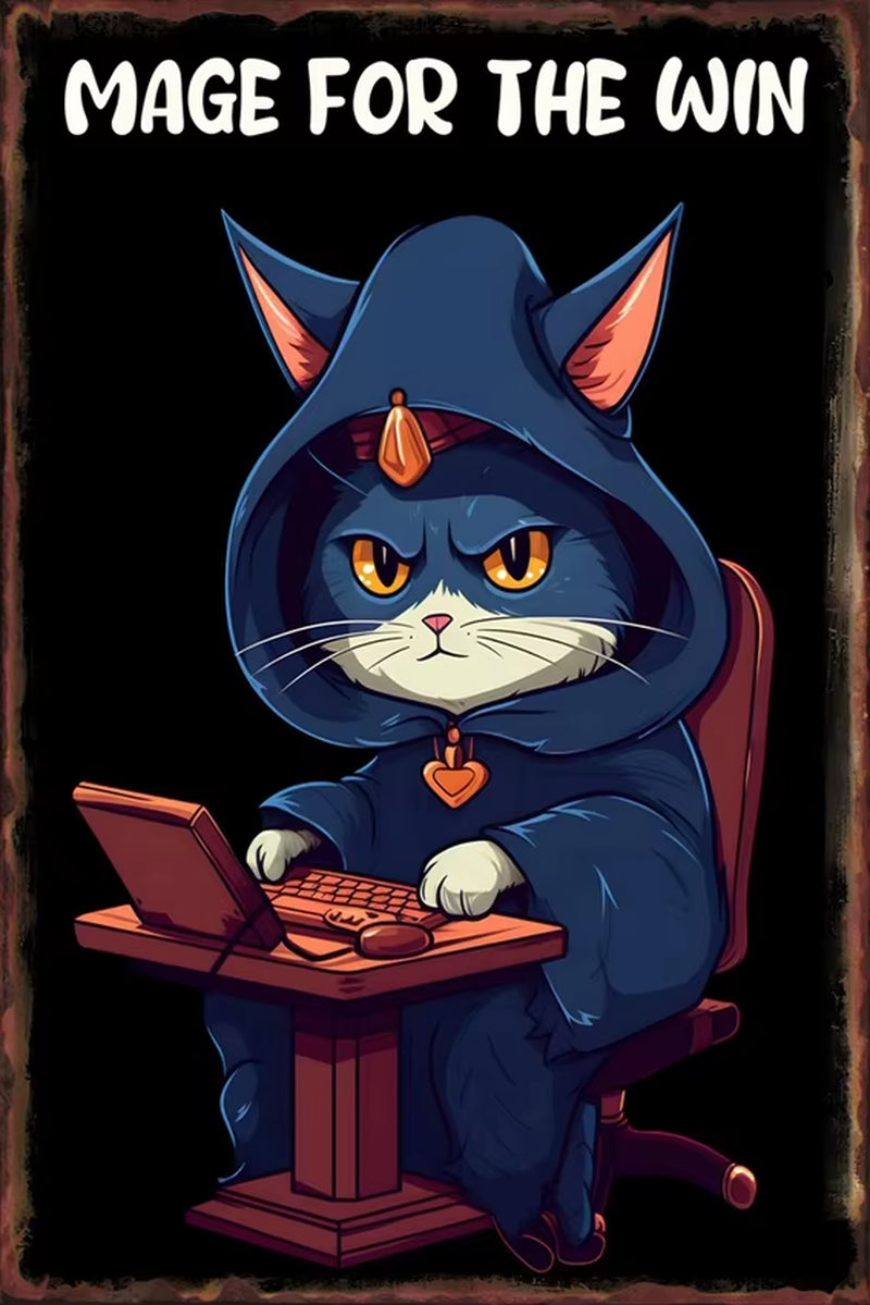 Game Animal Neon Metal Signs Posters for Gamer Room Pub Bedroom Tin Sign Decorative Plaques Painting Wall Aesthetical Decoration