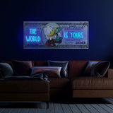 The World Is Yours Neon Dollar Art Neon Sign